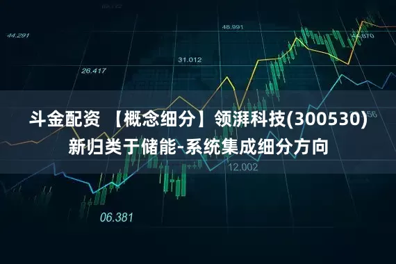 斗金配资 【概念细分】领湃科技(300530)新归类于储能-系统集成细分方向