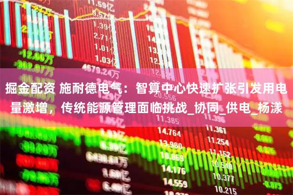 掘金配资 施耐德电气：智算中心快速扩张引发用电量激增，传统能源管理面临挑战_协同_供电_杨漾